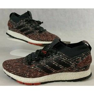 Adidas PureBoost RBL F35781 Black And Red Boost Running Shoes Size 6